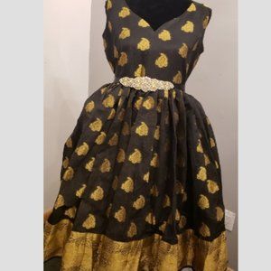 Gorgeous Black Dress (Saree style)